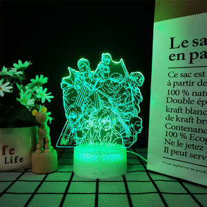 Lampe à image flottante holographique <span class=keywords><strong>Attaque</strong></span> sur <span class=keywords><strong>Titan</strong></span> Photo <span class=keywords><strong>de</strong></span> groupe avec réglages multicolores pour la chambre à coucher - Product Image 2