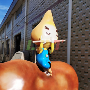Escultura de Pastor Niño Montando a Toro, Adorno de Fibra de Vidrio para Parque al Aire Libre, Figura Hecha a Mano y Personalizada - Product Image 2
