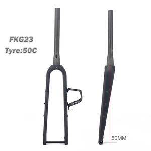 Winowsports FKG23 <span class=keywords><strong>Cyclocross</strong></span> vélo <span class=keywords><strong>fourche</strong></span> de vélo de route en carbone 100*12mm gravier carbone 700 * 50C Tube conique frein à <span class=keywords><strong>disque</strong></span> <span class=keywords><strong>fourche</strong></span> avant - Product Image 1