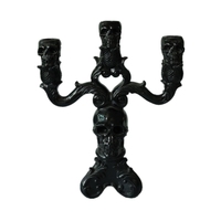 Mangeoire pour oiseaux, ailes d'ange noires, décoration en résine pour Halloween, 4.5 pouces, offre spéciale