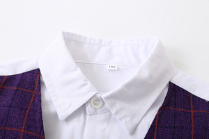 Nouvelle Arrivée : Ensemble Costume Élégant pour Tout-Petits Garçons – <span class=keywords><strong>Chemise</strong></span> Manches Longues <span class=keywords><strong>avec</strong></span> Bretelles et Nœud <span class=keywords><strong>Papillon</strong></span>, Motif Uni – Vêtements pour Garçons - Product Image 4