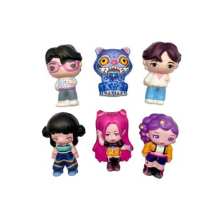 Juguete de descompresión de rebote lento con sonido, hecho a mano, modelo de PU, figuras decorativas de grupo Kpop Witch Hunting, caja sorpresa, éxito transfronterizo - Product Image 5