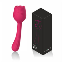 Vente chaude Articles pour adultes Rose Sucking Vibration Double Head Dildo Vibrator Masturbator USB Rechargeable Waterproof 10