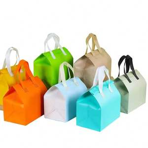 Sac isotherme personnalisé blanc vierge en aluminium non tissé, portable, pour livraison de café, gâteaux et plats à emporter - Product Image 5