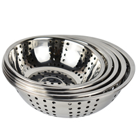 Bol passoire pliable en acier inoxydable, ustensiles de cuisine, de 0.4mm d'épaisseur bol de Restaurant en acier inoxydable, lavage de légumes aliments de mer