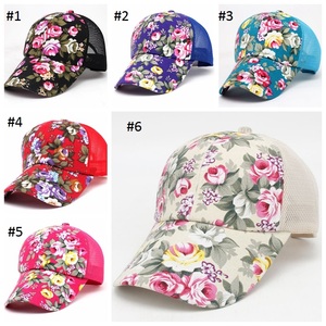 Casquette en maille Rose pour femmes, motif Floral imprimé papa, chapeau de soleil, casquette d'été en maille, casquette de Baseball pour le sport, nouveauté 2019, Q1398 - Product Image 6