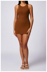 Abbigliamento sportivo/Athleisure da donna senza maniche gonna da palestra a vita alta abito da Yoga da donna - Product Image 6