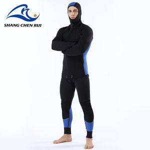 कस्टम नेप्रोन दो टुकड़ा सूट 1.5 मिमी 3 मिमी 4 मिमी 5 मिमी 5 मिमी 7 मिमी हुड काले सुरक्षात्मक मुक्त स्नॉर्कलिंग डीप डाइविंग आर्टसूट - Product Image 4