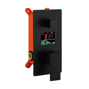 Torneira de led de luxo de 8 ", melhor qualidade, digital, inteligente, banho, temperatura, oculto, chuveiro, conjunto com caixa incorporada - Product Image 3