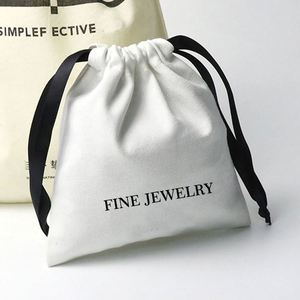 Sac à cordon en coton et lin personnalisé avec logo imprimé, petit sac de rangement pour parfum, cosmétiques, pochette en coton mousseline, sac anti-poussière - Product Image 5