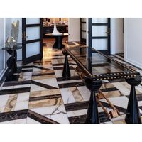 Dalles de pavés de style moderne SH STONE, carrées, polies au jet d'eau, parquet, mosaïques murales d'hôtel, design de sol en marbre