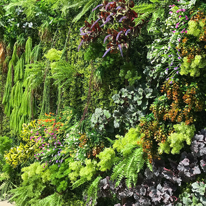Taille personnalisée plante verte décor mural toile de fond jardin Vertical artificiel - Product Image 4