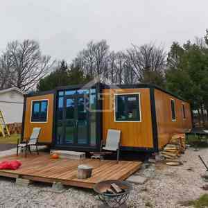 Maison de conteneur à double aile extensible à chaud Maison de conteneur écologique à installation facile pour hôtel à domicile - Product Image 4