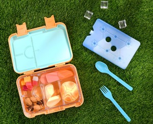 Nouvelle boîte à bento en plastique pour enfants, tritan <span class=keywords><strong>kinder</strong></span> refroidisseur, plateau à glace, isolé, 4/6 compartiments, boîtes à déjeuner pour enfants - Product Image 5