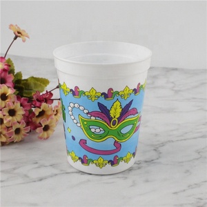 16oz Verde Amarillo Púrpura Mardi Gras Copas Mardi Gras Favores - Product Image 4