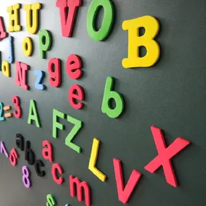 Kids Magnets EVA Magnetic Letters Alphabet Toys Fridge Magnets Stick Colorful ABC Alphabet Learning Spelling Uppercase Toy For Kids