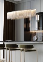 Lustre moderne de luxe de style italien, villa, hôtel, salon, chambre, restaurant, maison, lustre à pampilles, vente directe d'usine