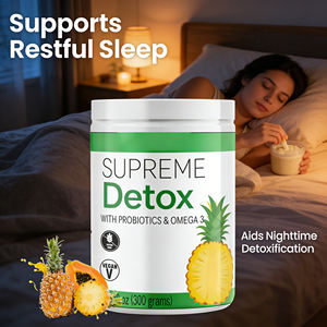 Polvo Desintoxicante Probiótico <span class=keywords><strong>Omega</strong></span> <span class=keywords><strong>3</strong></span> Vegano Sin Gluten Sabor Piña Suplemento Natural para la Desintoxicación - Product Image 6