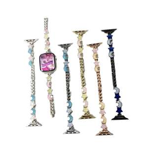 Joli Bracelet de Montre en Métal Coloré et Facile à Porter pour Filles, Compatible <span class=keywords><strong>Apple</strong></span> <span class=keywords><strong>Watch</strong></span> Séries 9 8 <span class=keywords><strong>7</strong></span> SE 6 5, 12 <span class=keywords><strong>MM</strong></span> Universel - Product Image 6