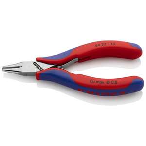 Knipex-64 22 115อิเล็กทรอนิคส์ปลายตัดปลายกิปเปอร์หัวกระจกขัด, ด้ามจับที่มีหลายองค์ประกอบ, ใบมีดขนาดเล็ก - Product Image 1