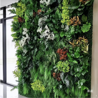 Mur végétal artificiel en PE résistant aux UV pour intérieur/extérieur, décoration murale en gazon vert Milan, fond de mur en gazon