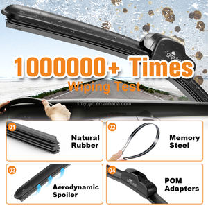 Plumas Limpiaparabrisas al por Mayor, Accesorios para Automóviles, Limpiaparabrisas de Goma Natural Sin Estructura, Suaves y Universales - Product Image 4