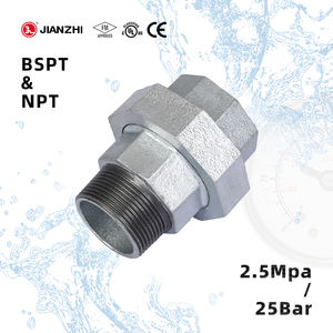 Jianzhi 2~15인치 리듀서 니플 유니온 DIN 20mm 소방용 GI 가단성 철 아연 도금 강철 파이프 피팅 - Product Image 1