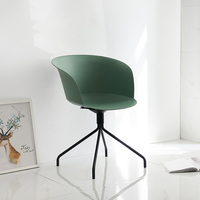Ensemble de 4 chaises de salle à manger en plastique gris, tables et chaises pour café, Sillas De Plastico
