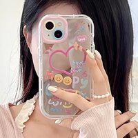 Coque de téléphone mignonne style Ins avec motif coloré pour iPhone 11 12 13 14 15 Pro Max, protection antichoc pour l'arrière