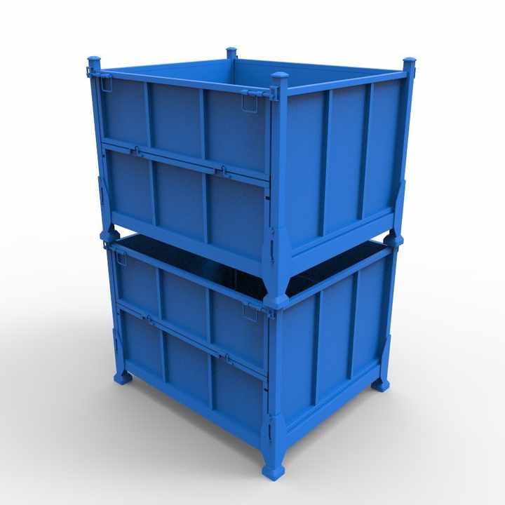 Yilian YL-01 Steel Folding Turnover Box with Zinc Coated Surface Hinged ...
