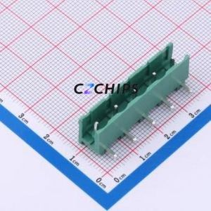 KH-ZBF3000R-5P-7.62G Plug-in Terminal Block Through hole Component (THT),P=7.62mm Connector 7.62mm Green Right Angle Pin 5P - Product Image 1