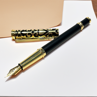 Stylo de calligraphie noir doré de qualité supérieure 139, souvenir de mariage, stylo de signature exécutif, adapté aux cadeaux de remise de diplôme et de fête