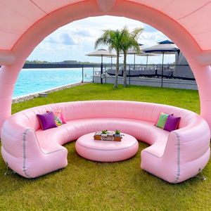 Set Divano Gonfiabile con Tettoia e Sedute, Perfetto per Giardino, Spiaggia, Piscina e Campeggio - Product Image 3