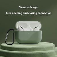 Étui de protection antichoc en silicone souple de 2 mm d'épaisseur pour écouteurs sans fil Airpods Pro 2 avec porte-clés