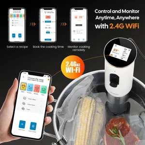 INKBIRD ISV-101W WiFi Sous Vide Cooker 3D Water Circulation Heating With App Preset Menus Cooking Booking Function