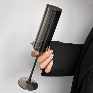 モダンストレートトールグラスレーザーシルバー高価値持続可能な手作りワイングラスクリエイティブカクテルジュースグラス用 - Product Image 4