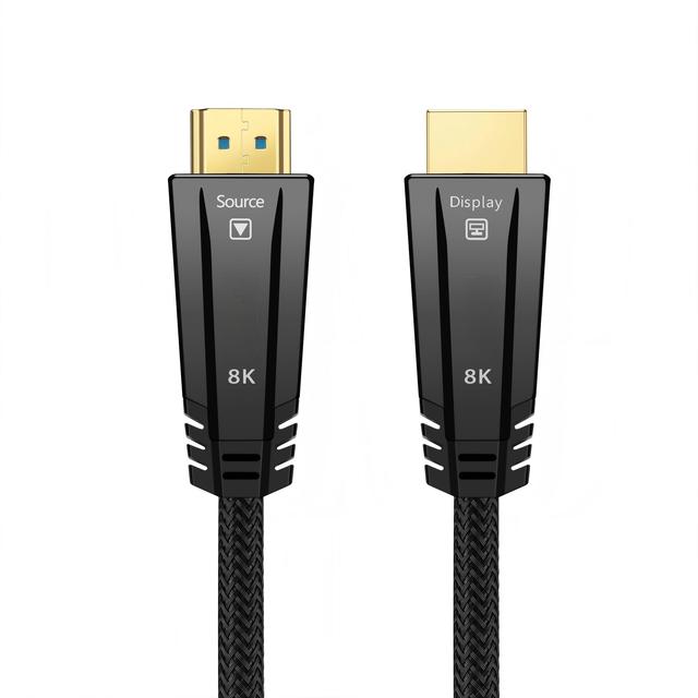 Active Optical (AOC) for Cable 8K/1080P-Long Distance Fiber Optic Solution for Projectors with Premium Zinc Alloy Shell