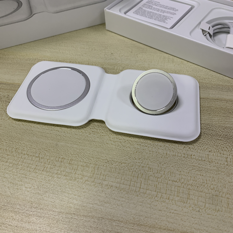 Original 15W Wireless Charger Duo Mag Safe Foldable Magsafing PD3.0 Oi Charger Pad Dual Charging For iphone12 airpods pro iwatch