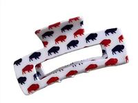 Pinces à cheveux personnalisées avec motif logo Buffalo pour les fans des équipes de football américain