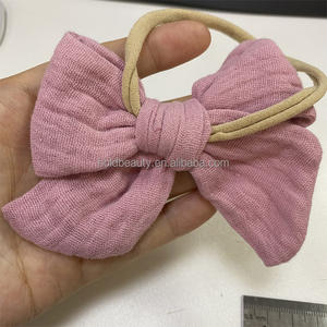 Atacado alta qualidade cabelo arco para meninas feitas de musselina - Product Image 3