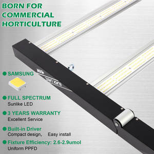 Luces LED de Cultivo Hidropónico Plegables de 400W, Espectro Completo, IP65, LM281B, de Aluminio, para Crecimiento de Plantas en Interiores/Exteriores, Regulables - Product Image 4