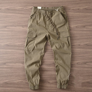 <span class=keywords><strong>Pantaloni</strong></span> corti Casual primavera autunno Casual da <span class=keywords><strong>uomo</strong></span> abiti da lavoro all'aperto <span class=keywords><strong>con</strong></span> <span class=keywords><strong>vita</strong></span> elastica tute a fantasia diritta Micro-elastica - Product Image 4