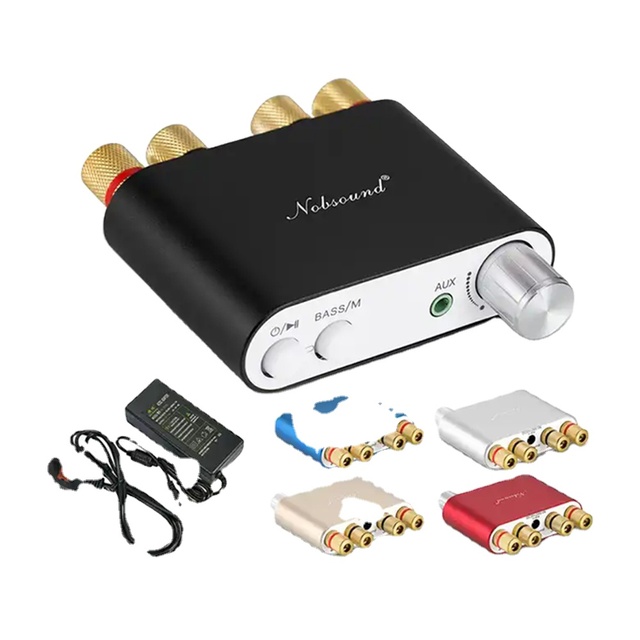 100W HiFi Mini TPA3116 BT Digital Amplifier 2.0 Stereo Audio Receiver with USB DAC Linear TV Sound Amp