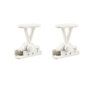 Tope de puerta de nailon para montaje en pared, amortiguador silencioso para puerta de apartamento o caravana con clip de goma anticolisión - Product Image 5