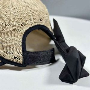 Fashion <b>Straw</b> <b>Hat</b> Hollow Bowknot Foldable Paper Made Sun <b>Hat</b> Women Wholesale - Product Image 6