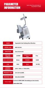 Chất lượng tốt đa mục đích của nhãn hiệu điện nhà bếp Thương mại Rau Cutter Slicer - Product Image 5