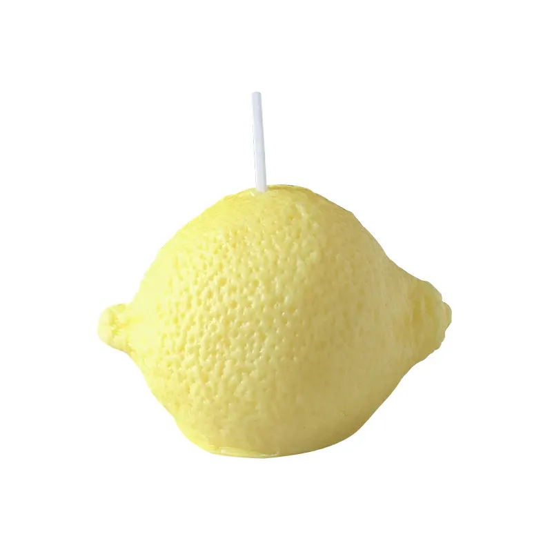 2021 Home Decoration Fruit Shape Lemon Orange Cheese Shape Scented Candle Luxury For Sale