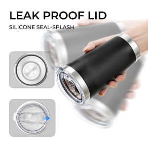 20oz Tumbler <b>Bulk</b> Stainless Steel Tumbler with Lid Double Wall Vacuum Insulated Coffee Mug Powder Coated Cup for Cold Drink - Product Image 5