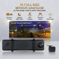 Caméra de tableau de bord pour voiture avec écran tactile 11 pouces 4K HD Carplay, caméra de recul et écran tactile