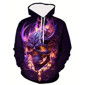 Felpa con Cappuccio UCARE Stampa Digitale 3D Casual Traspirante con Tasche Design Cool Autunno Inverno Unisex Stile <span class=keywords><strong>Anime</strong></span> - Product Image 3